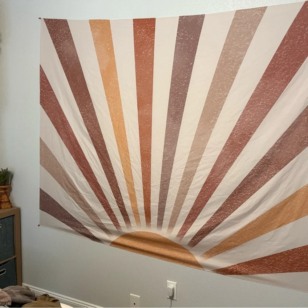 Sunburst Tapestry with Earthy Tones